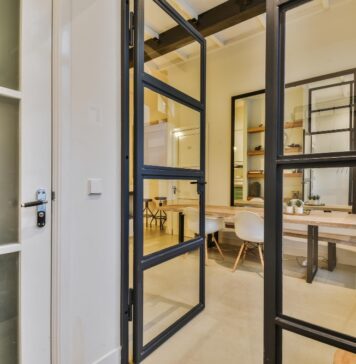 Drzwi szklane loftowe