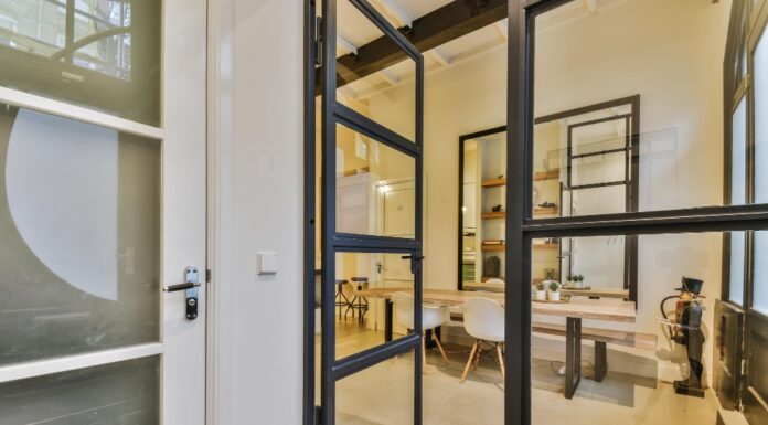 Drzwi szklane loftowe